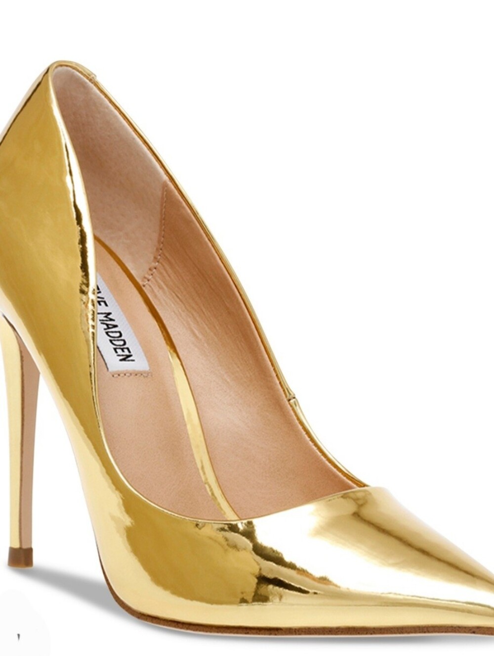 Steve Madden Daisie Pumps – Metallic Gold Patent Leather Stiletto Heels 9.5